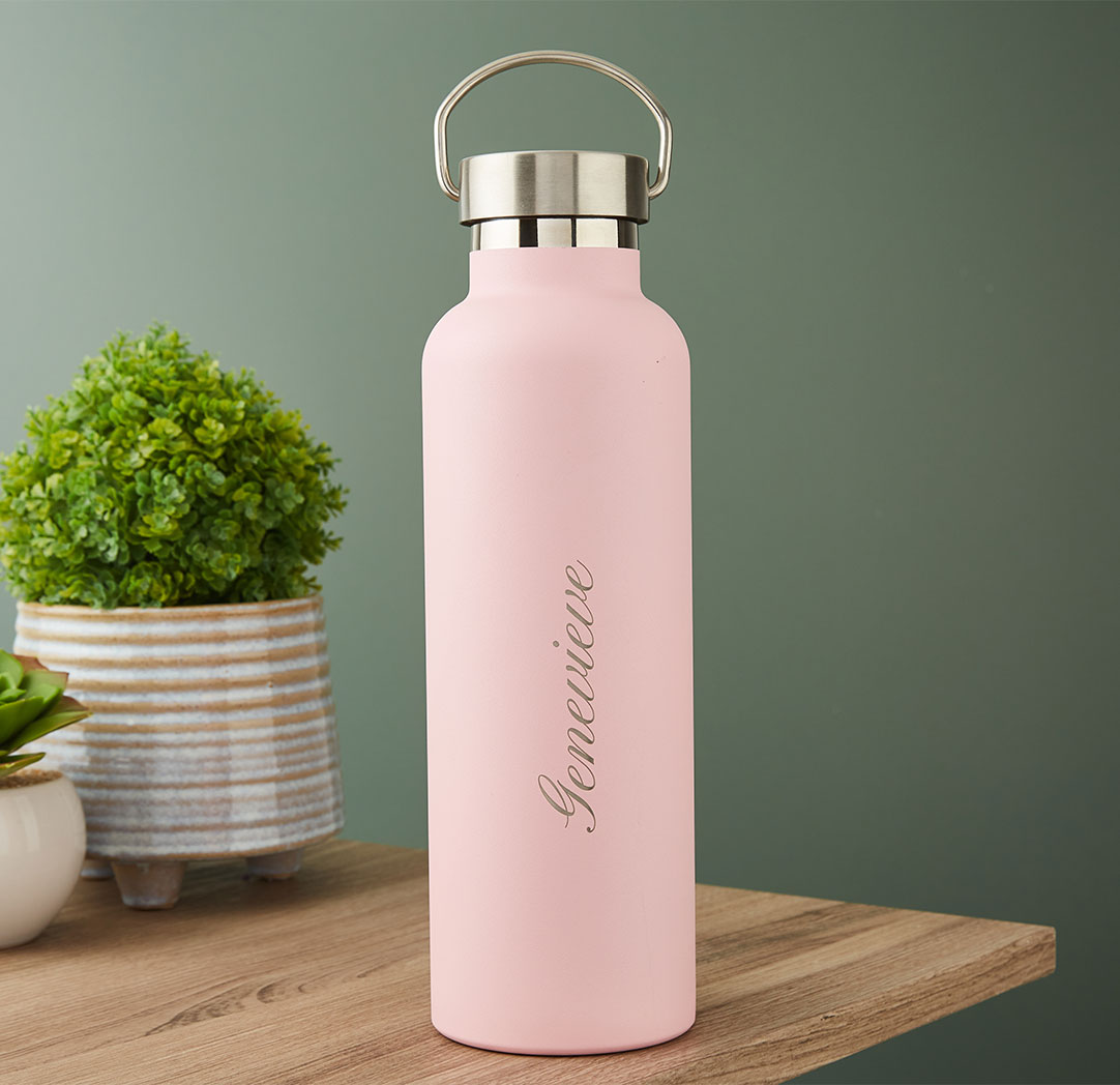 Bouteille personnalisée rose pâle de 750 ml