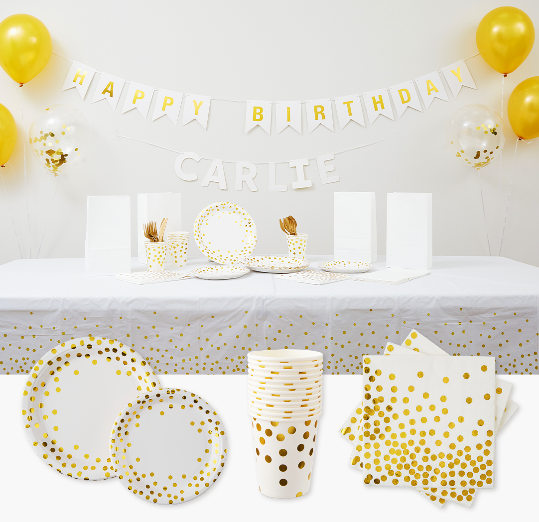 White & Gold - Party Kit